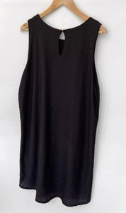 SUSSAN gorgeous Black Textured Hi Low Asymmetrical Dress Size L BNWT $99.95