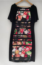 Load image into Gallery viewer, JOSEPH RIBKOFF Printed Flutter Sleeve Pencil Dress Size AU/UK 16 NEW