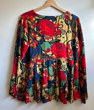 Load image into Gallery viewer, TRELISE COOPER Spot Player Floaty Boho Relaxed Swing Top Blouse Size M