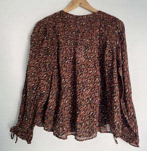 AUGUSTE Isaac Thyme Blouse Top Boho Blouse BNWT Size L