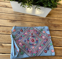 Load image into Gallery viewer, Boho tribal “The Georgia” purse clutch iPad bag