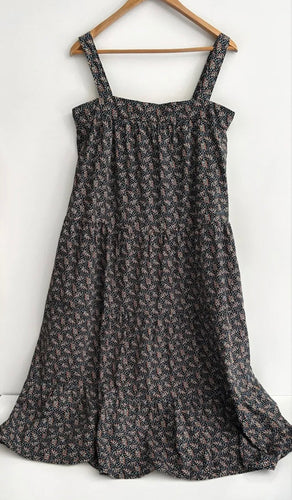 ALL THE WILD ROSES Sustainable Floral Arabella Midi Dress Size L 12