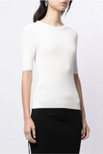Load image into Gallery viewer, DION LEE Short Sleeve Ribbed Top Size S Fit 6-10