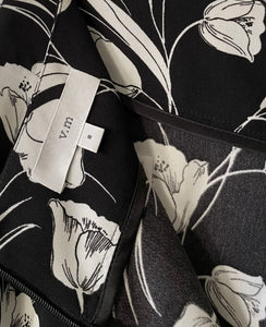 VERONIKA MAINE Black & White Floral Print Culottes Wide Leg Size 8