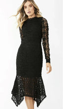 Load image into Gallery viewer, DECJUBA Black Midi Ella Lace Dress Size 8 BNWT