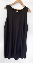 Load image into Gallery viewer, SUSSAN gorgeous Black Textured Hi Low Asymmetrical Dress Size L BNWT $99.95