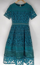 Load image into Gallery viewer, MOSSMAN The Gone But Not Forgotten Teal A Line Midi Dress Size 8