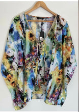 Load image into Gallery viewer, FATE stunning Printed New Horizons Kaftan Top Blouse Size L