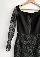 Load image into Gallery viewer, BEC &amp; BRIDGE Black Lace Long Sleeve Midi Dress Size 8