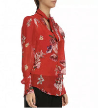 Load image into Gallery viewer, TWINSET Simona Barbieri Chiffon Floral Blouse Top Size 42 10-12 AU