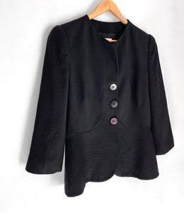 ARMANI COLLEZIONI Long Sleeve Button Front Wool Blend Blazer Size 46 AU 12-14