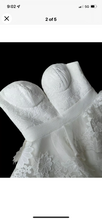 Load image into Gallery viewer, SHEIKE White Strapless Corset Lace Peplum Pencil Dress Size 8