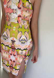(Preloved) BEC & BRIDGE stunning Paisley Print Pencil Dress Size 6