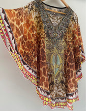 Load image into Gallery viewer, ISABELLA divine Boho Kaftan Kimono Top Blouse Beach Free Size 8-18