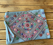 Load image into Gallery viewer, Boho tribal “The Georgia” purse clutch iPad bag
